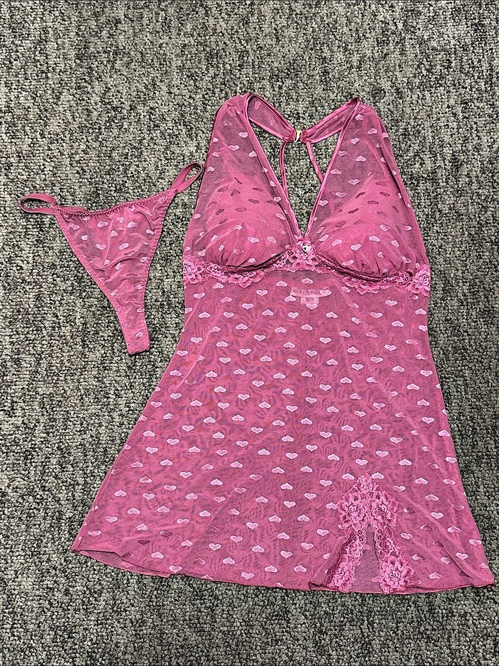 Cinemaetoile Pink Chemise Set Size Medium